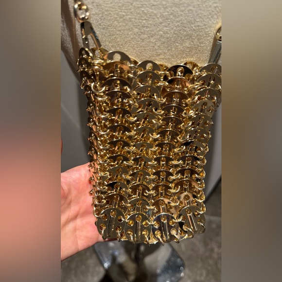 Paco Rabanne 1969 Mini Gold Bag - Picture 3 of 14